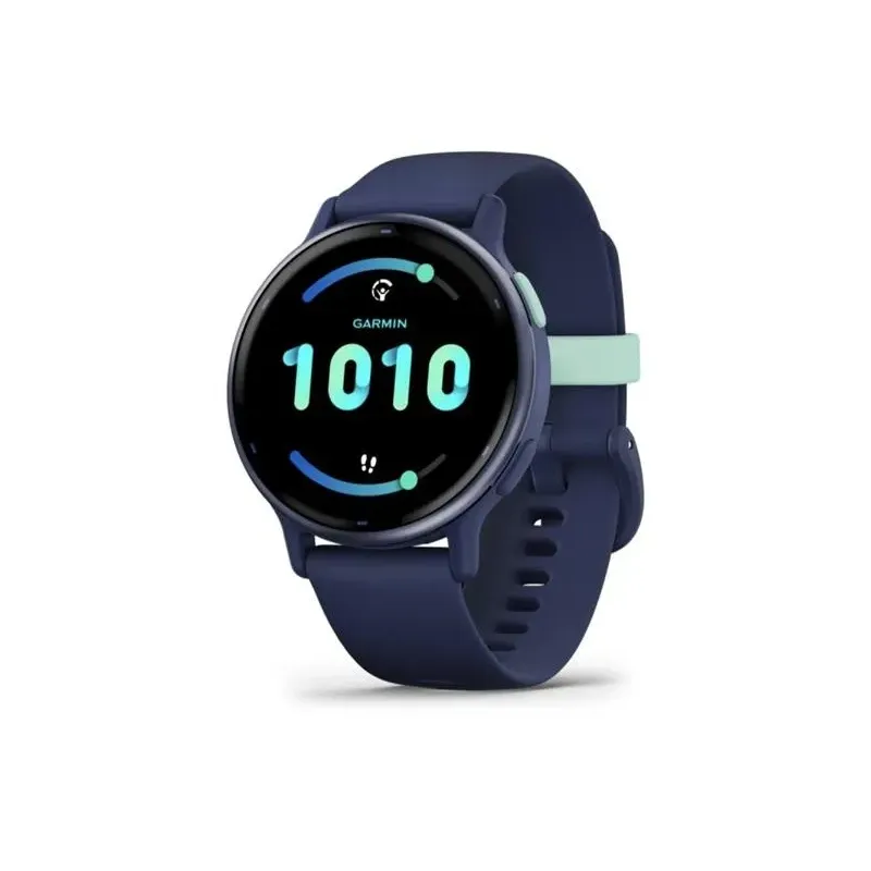 Garmin vivoactive 5 smartwatch, Metallic navy, silicone band