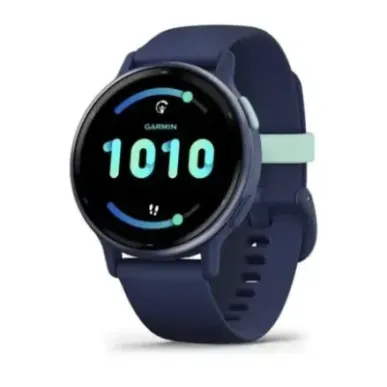 Garmin vivoactive 5 smartwatch, Metallic navy, silicone band