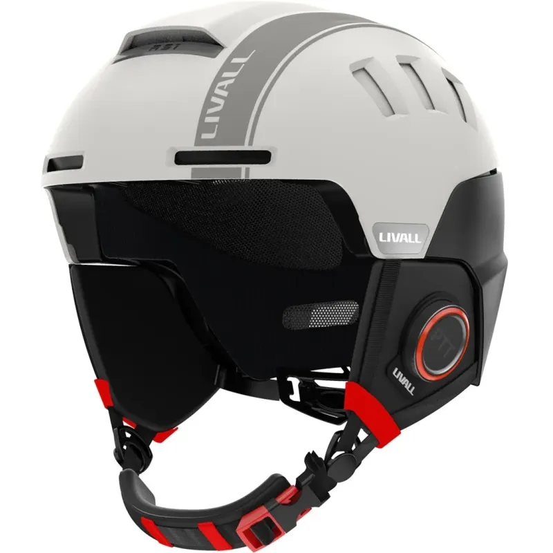 Kask narciarski Bluetooth 57-61cm Intercom/SOS biał