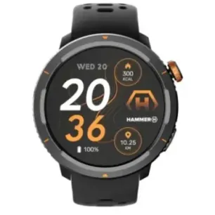 Hammer Watch 2 Lite Smart watch AMOLED 1.43&quot Waterproof Black