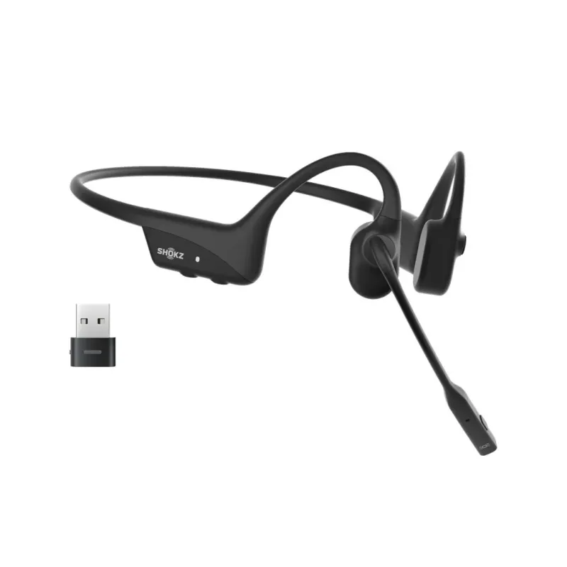 Słuchawki dokostne Shokz OpenComm2 USB-A czarne
