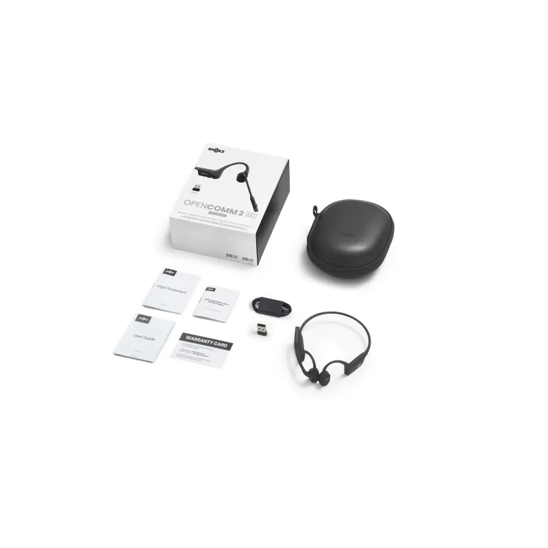 Słuchawki dokostne Shokz OpenComm2 USB-A czarne
