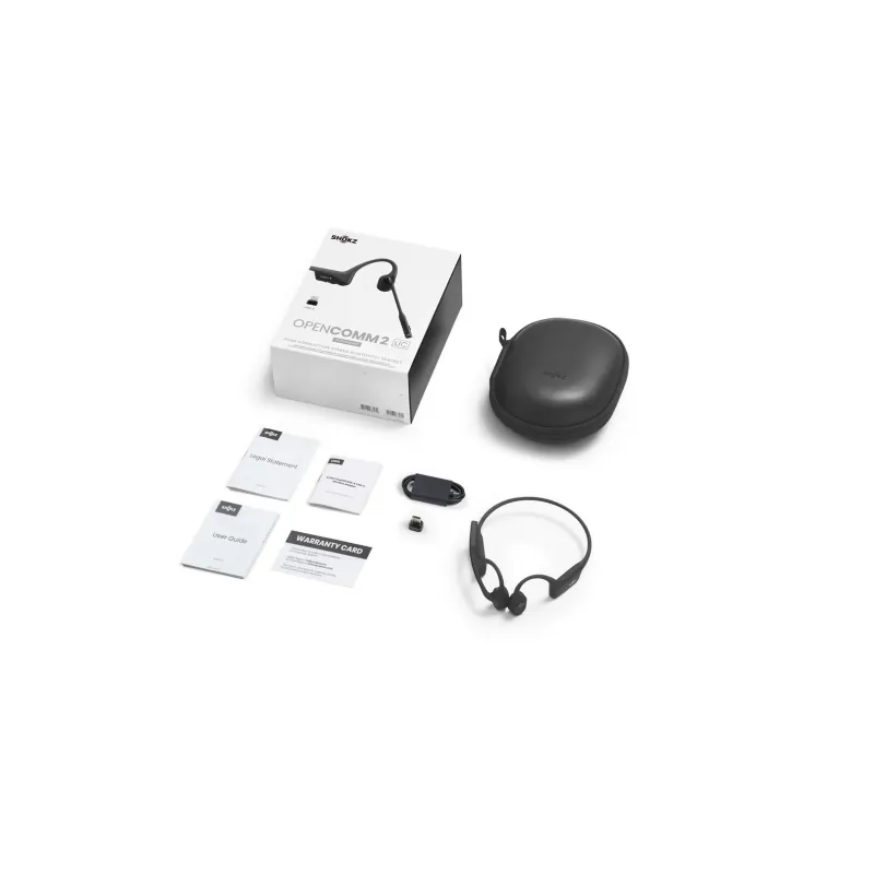 Słuchawki dokostne Shokz OpenComm2 USB-C czarne