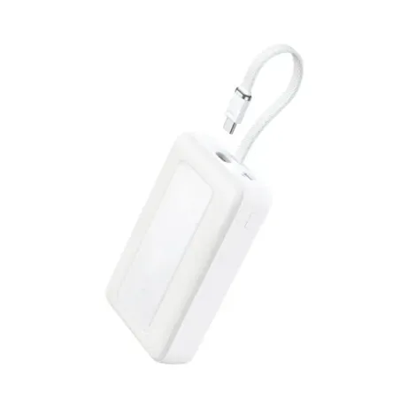 Anker Power Bank with Built-In USB-C Cable A1689031 20000 mAh 30W Output White