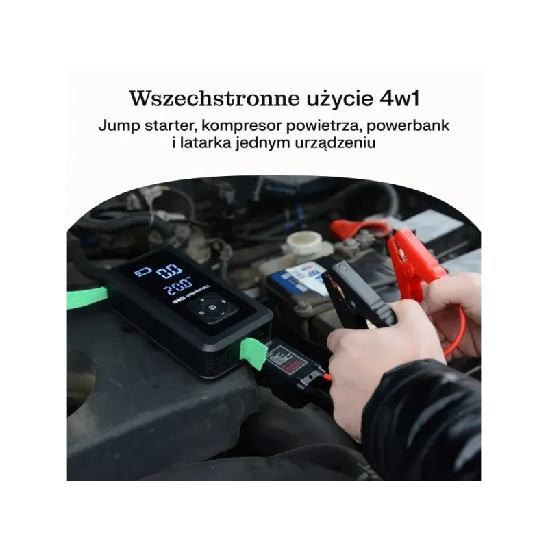 Green Cell CJSGC03 power bank Lithium-Ion (Li-Ion) 8000 mAh Black, Light Green