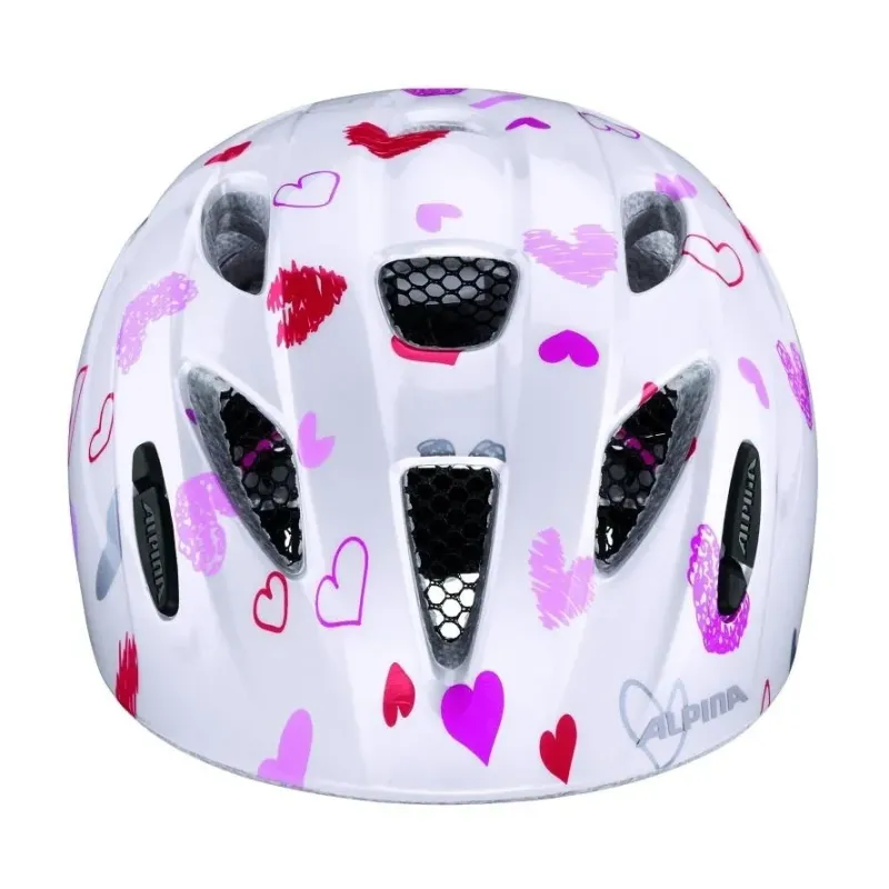 Bike helmet Alpina Ximo, white in hearts, 49-54