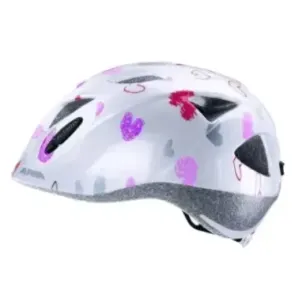 Bike helmet Alpina Ximo, white in hearts, 49-54