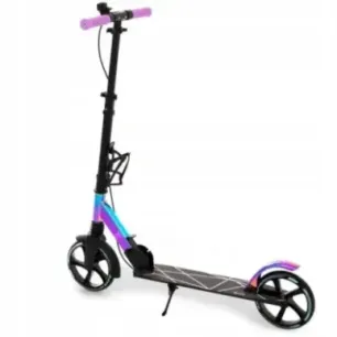 Kick Scooter Raven Estelle PRO Black 200mm with handbrake, bell, bottle holder and front suspension