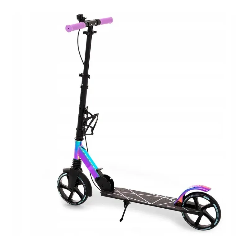 Kick Scooter Raven Estelle PRO Black 200mm with handbrake, bell, bottle holder and front suspension