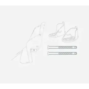 URBAN IKI Tylny fotelik na ramę U-me kolor BLACK/BLACK