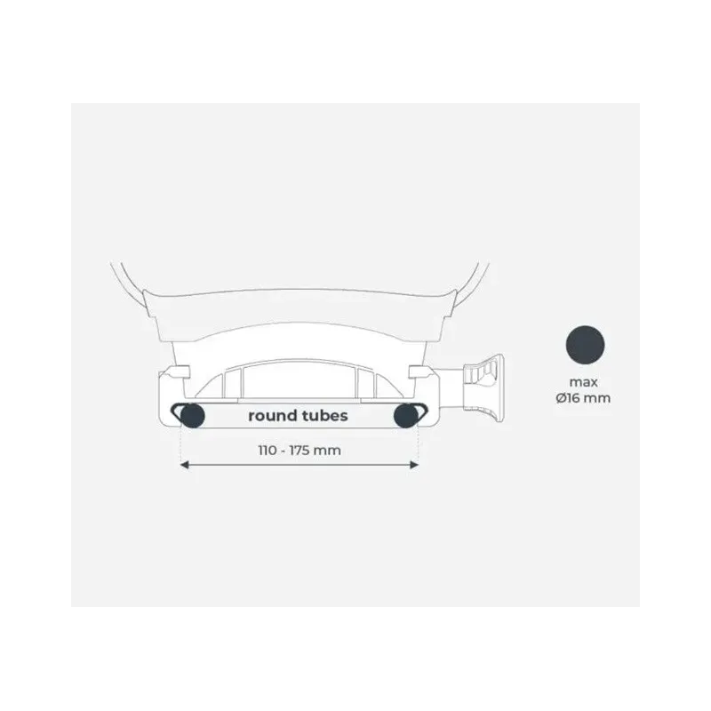 URBAN IKI Tylny fotelik na ramę U-me kolor BLACK/BLACK