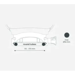 URBAN IKI Tylny fotelik U-me Easyfix NA BAGAŻNIK kolor BLACK/BROWN