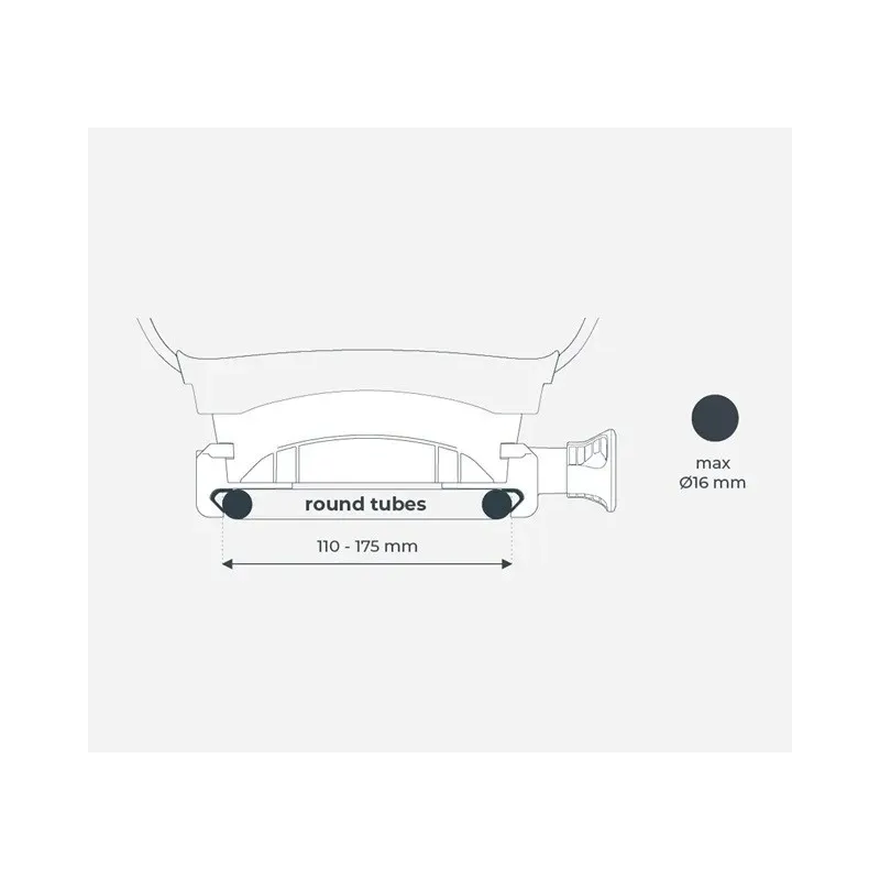 URBAN IKI Tylny fotelik U-me Easyfix NA BAGAŻNIK kolor BLACK/BROWN