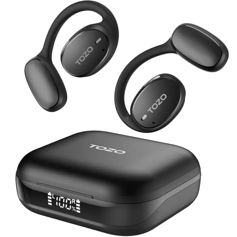 TOZO OpenEgo True Wireless Stereo (TWS) Kostne USB Type-C Bluetooth Headset Black
