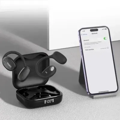 TOZO OpenEgo True Wireless Stereo (TWS) Kostne USB Type-C Bluetooth Headset Black