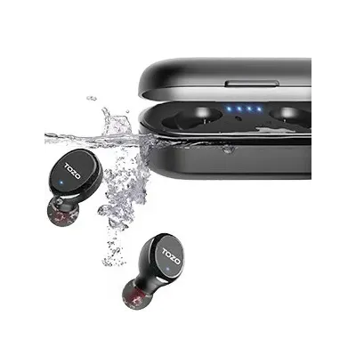 TOZO T10S True Wireless Stereo (TWS) In-Ear USB Type-C Bluetooth Headset Black