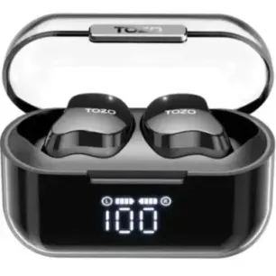 TOZO T18 CRYSTAL BUDS True Wireless Stereo (TWS) In-Ear USB Type-C Bluetooth Headset Black