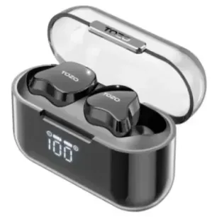 TOZO T18 CRYSTAL BUDS True Wireless Stereo (TWS) In-Ear USB Type-C Bluetooth Headset Black