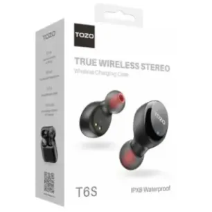 TOZO T6S Headset True Wireless Stereo (TWS) In-ear USB Type-C Bluetooth Black