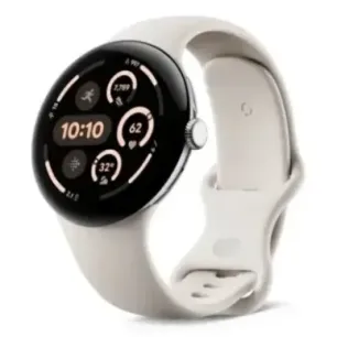 Google Pixel Watch 3 AMOLED 45 mm Digital Touchscreen 4G Silver Wi-Fi GPS (satellite)