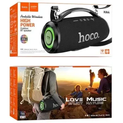HOCO HA4 Surge Portable Speaker Blutooth/ FM/ TF card/ USB memory stick/ AUX 2 x 20 W Black