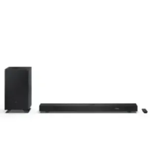 Sharp HT-SBW53121(BK) Q 3.1.2 Dolby Atmos/ DTS:X Soundbar with Wireless Subwoofer, Black Sharp