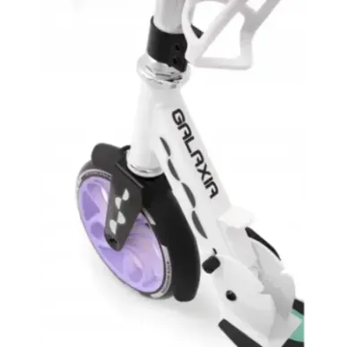 Foldable scooter Raven Galaxia Holo 200mm with bell, bottle holder and LED core