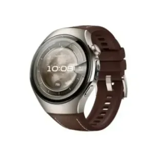 Huawei Watch 5 (46mm), Fluorelastomer Brown classic strap, Metal body, Rates-L29L
