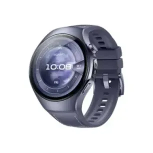 Huawei Watch 5 (46mm), Fluorelastomer Purple blue strap, Titanium body, Rates-L39L