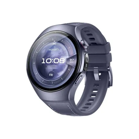 Huawei Watch 5 (46mm), Fluorelastomer Purple blue strap, Titanium body, Rates-L39L