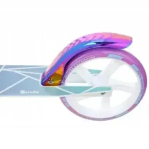 Kick scooter Raven Estelle PRO White 200mm with handbrake, bell, bottle holder and front suspension