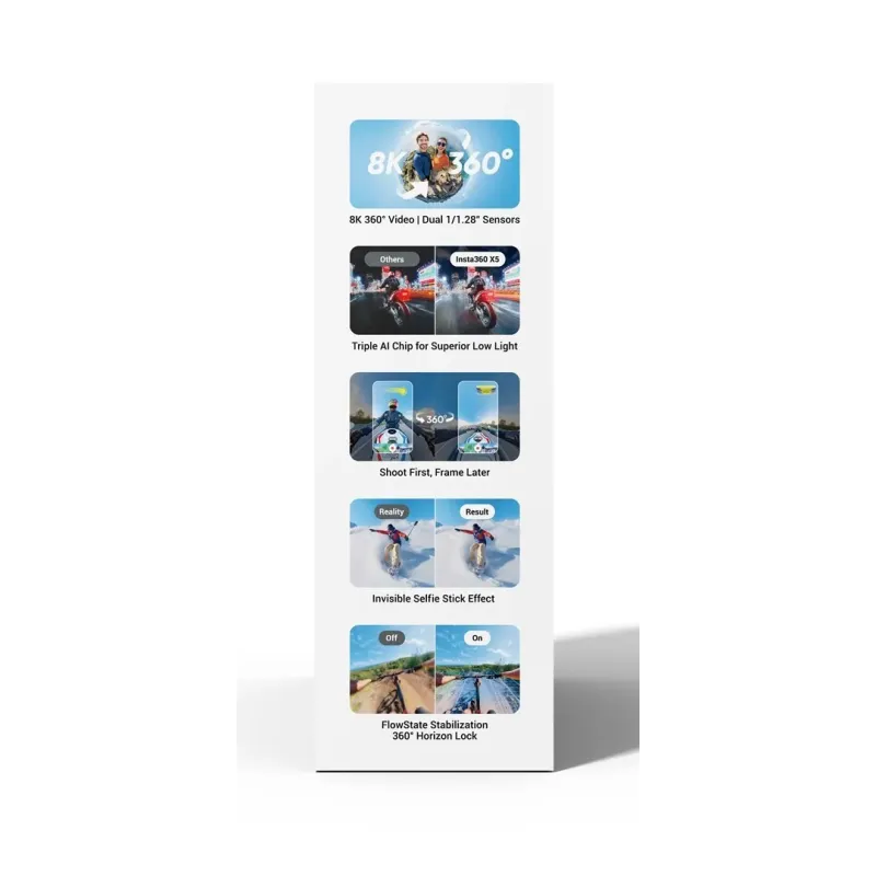 Insta360 X5 Essentials Camera Bundle