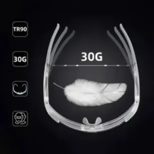 Rockbros SP291 UV400 white photochromic cycling glasses