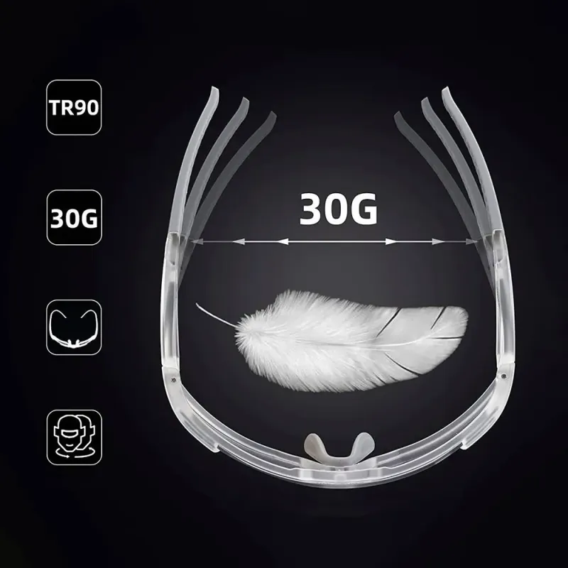 Rockbros SP291 UV400 white photochromic cycling glasses