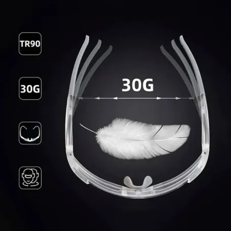 Rockbros SP291 UV400 white photochromic cycling glasses