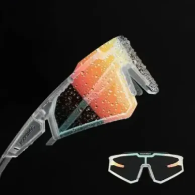 Rockbros SP291 UV400 white photochromic cycling glasses