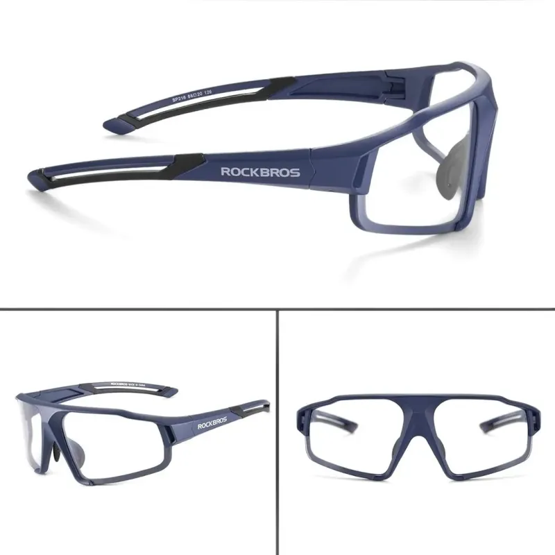 Rockbros SP216BL UV400 blue photochromic cycling glasses