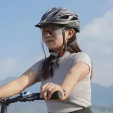 Rockbros 189114 polarised cycling glasses with UV protection and prescription insert, grey