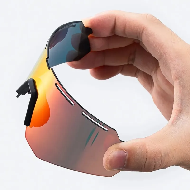 Rockbros 189114 polarised cycling glasses with UV protection and prescription insert, grey