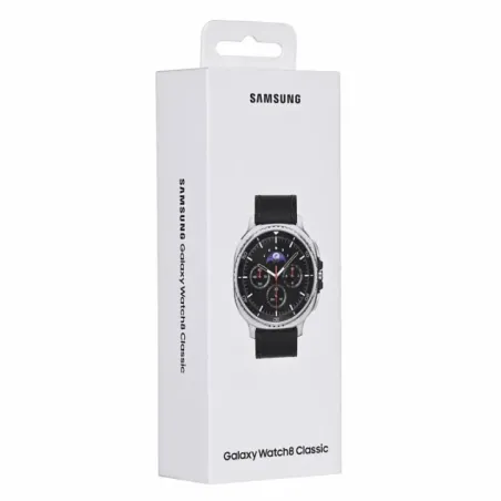 Samsung Galaxy Watch 8 Classic 3.3 cm (1.3&quot) AMOLED 46 mm Digital 438 x 438 pixels Touchscreen 4G Silver Wi-Fi GPS