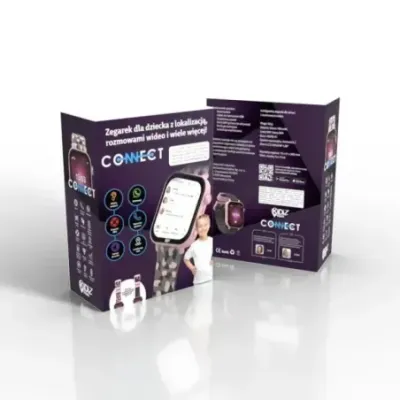 Smartwatch dla dziecka KiDiZ Connect różowy