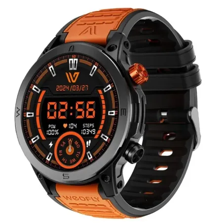 Weofly Conquer Smartwatch - Multifunction Watch Bluetooth 5.3 Orange