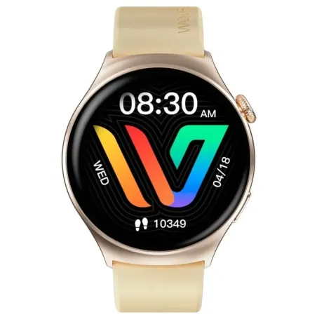 Weofly Curve Smartwatch - Multifunction Watch Bluetooth 5.3 Gold