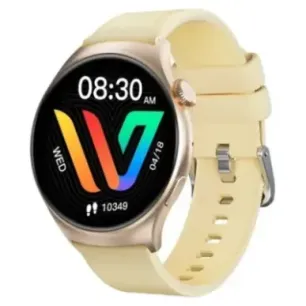 Weofly Curve Smartwatch - Multifunction Watch Bluetooth 5.3 Gold