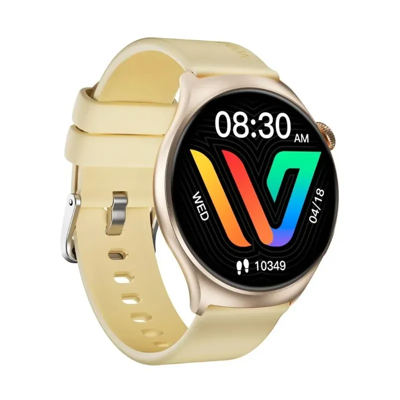 Weofly Curve Smartwatch - Multifunction Watch Bluetooth 5.3 Gold