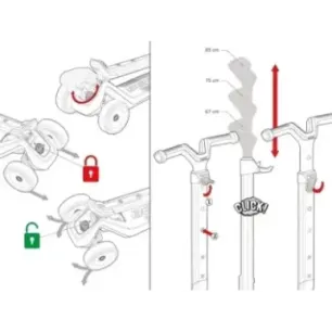 Berg Nexo tõukeratas, sinine