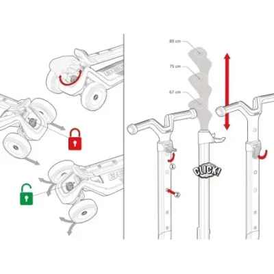 Berg Nexo tõukeratas, sinine