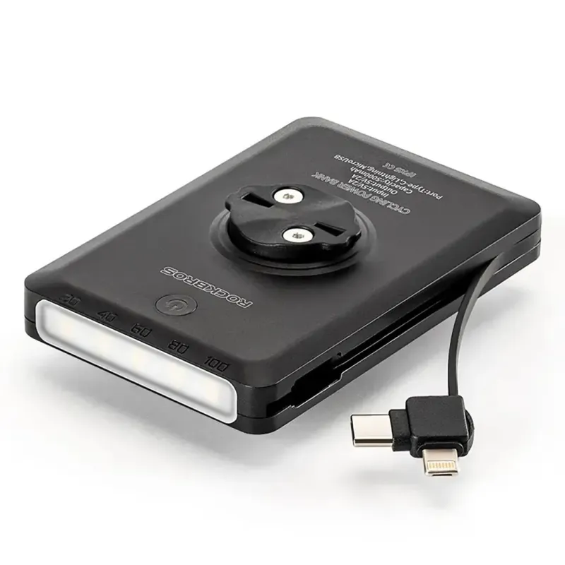 Rockbros JP008 front bike light with power bank for under the speedometer
