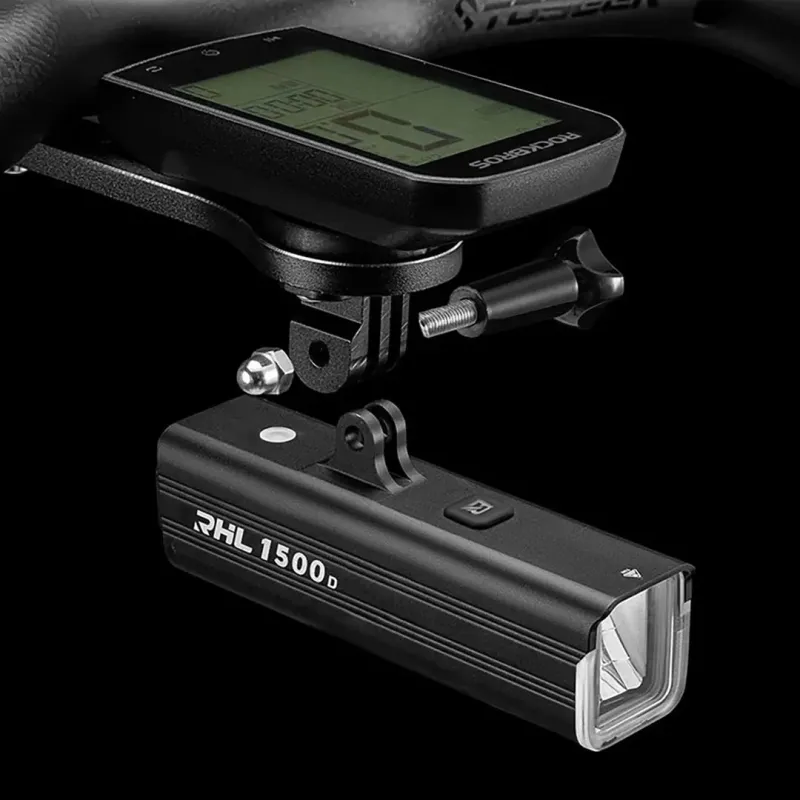 Rockbros RHL1500 front bike light for speedometer/GPS