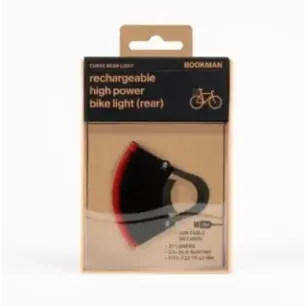 BOOKMAN Curve Rear bicycle light Black, Red